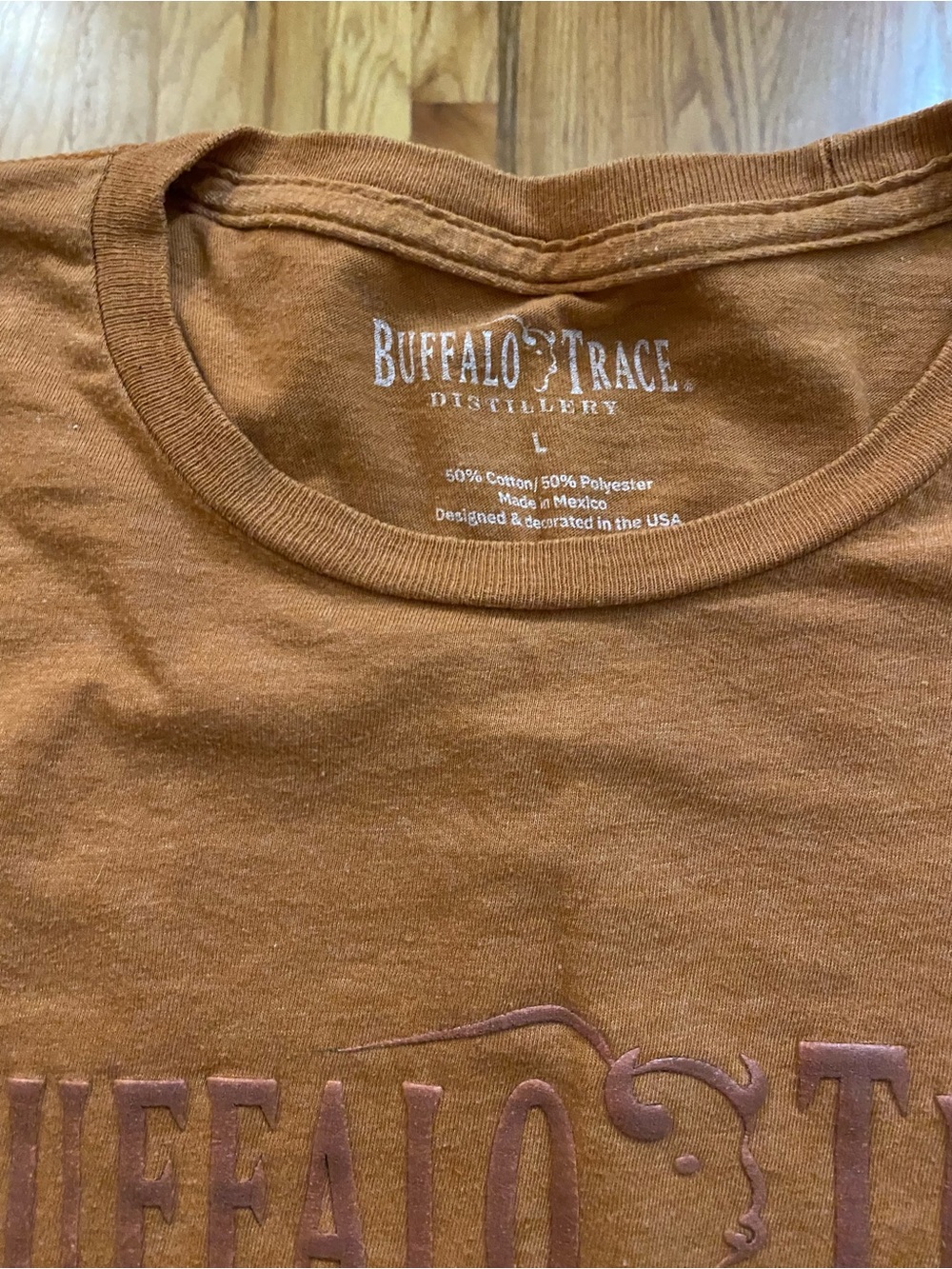 Buffalo Trace Distillery Men’s Brown Crewneck T-Shirt